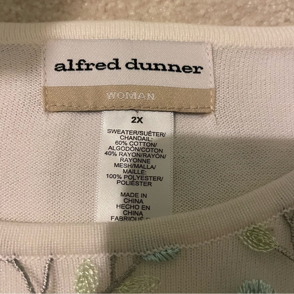 Alfred Dunner short sleeve sweater-2X NWOT - Picture 5 of 6